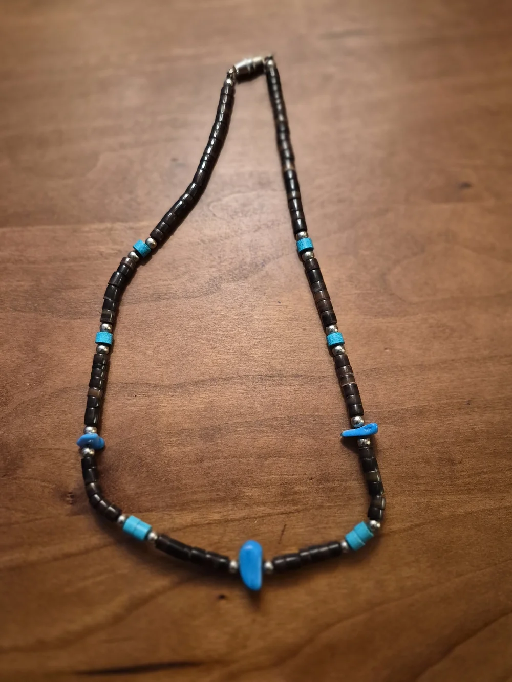 Puka Shell Turquoise and Brown Beaded Necklaces - Picture 13 of 13